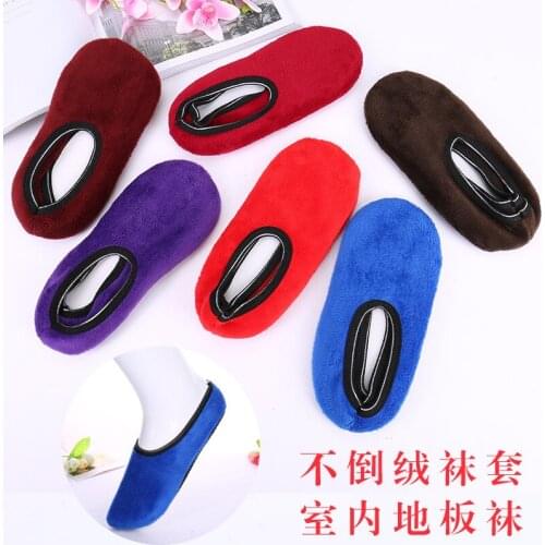 Kids Socks velvet thickening development center for indoor childrens baby coral fleece socks floor Wear Boy Girl Winter Sokken