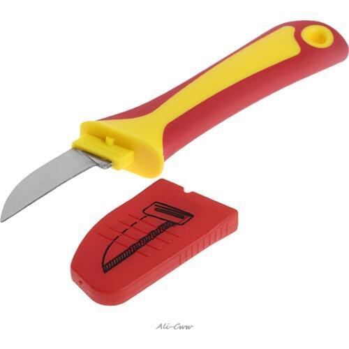 Electrician Knife Straight Edge Cutting Off Tool Repairing Tool Plastic Handle Hand Tools
