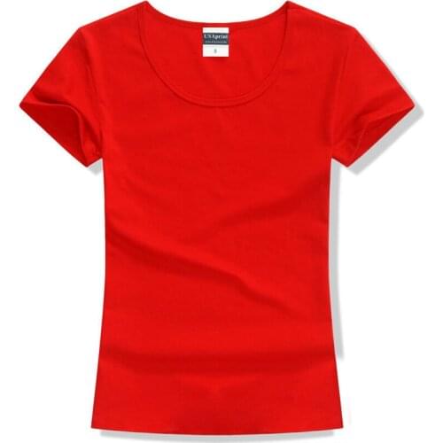 T Shirt Women Casual t-shirt Short Sleeve tshirt Cotton Solid O-neck Tee Tops Womens korean Fashion T Shirts Brand Clothing