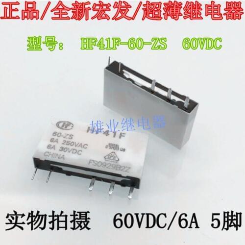 HF41F 60-ZS 60V Relay 60VDC 6A 5PIN
