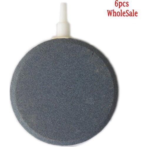 80mm Air Bubble Stone Aerator for Aquarium Fish Tank Air Stone Hydroponic Oxygen Plate Mini Air Pump 6pcs/lot
