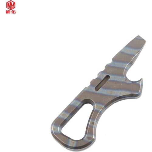 1PC Titanium Alloy Opener Screwdriver Crowbar Combination Tool Portable Keychain Tool Outdoor Multifunction EDC Tool Multitool