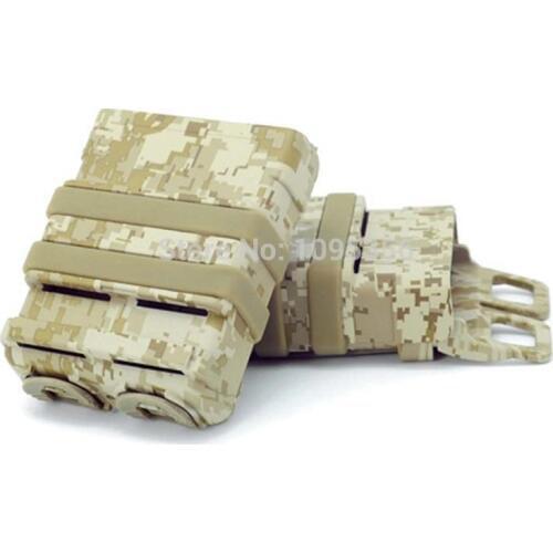 FMA Water Transfer FAST Magazine Holster Set Digital Desert FOR 5.56 Tactical Magazine Bags Free shipping