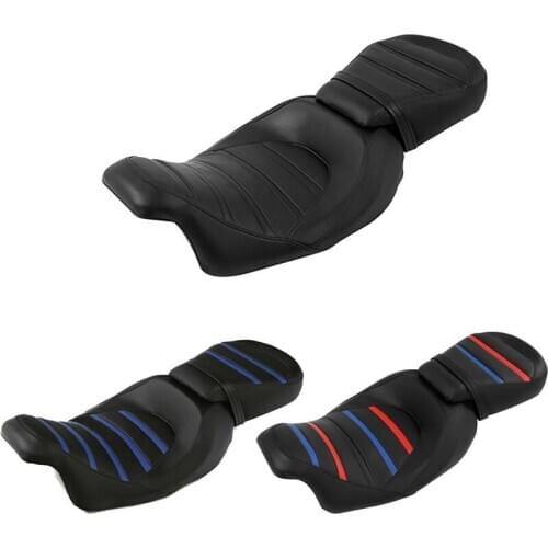 Motorcycle Driver Passenger Seat Backrest pad For Harley Touring 2009-2020 Road King Road Glide