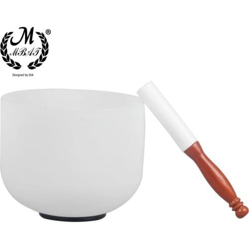 M MBAT Wooden Rubber Mallet/Striker with Rubber Ring For Crystal Singing Bowls Quartz Tibetan Yoga Meditation Singing Bowl