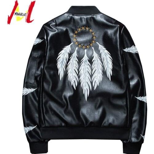 Men's Faux Leather Jackets MANVALUE China