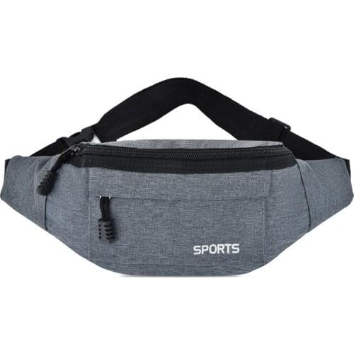 Oxford Cloth Mens Waist Bag Outdoor Sports Waist Bag Waterproof Shoulder Bag Mountaineering Riding Fitness Chest Bag
