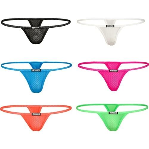 Mens thong transparent sexy panties temptation less fabric bag JJ panties T-back mens sexy panties quick-drying, comfortable