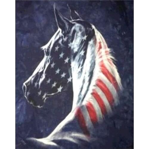 DIY 5D Diamond Painting Full Drill Diamond Embroidery Kit Rhinestone Painting Cross Stitch Kit Wall Art Home Decor Art Horse