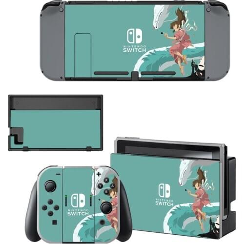 Anime Spirited Away Nintendo Switch Skin Sticker NintendoSwitch stickers skins for Nintend Switch Console and Joy-Con Controller