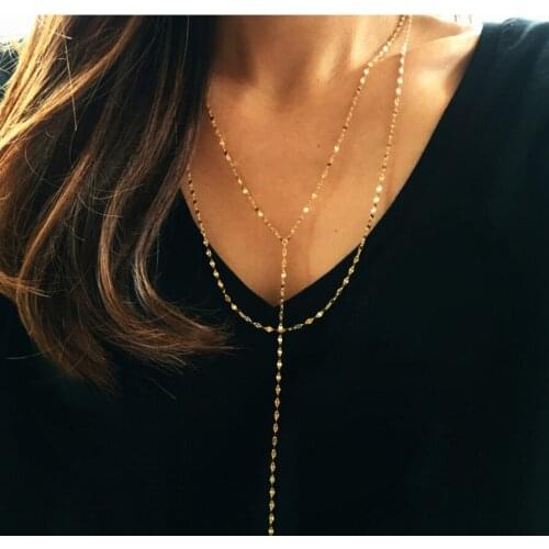 Martick Woman Double Link Chain Necklace Polished 100% 925 Sterling Silver Lip Shape Gold Color Link Chain Necklace GSN76