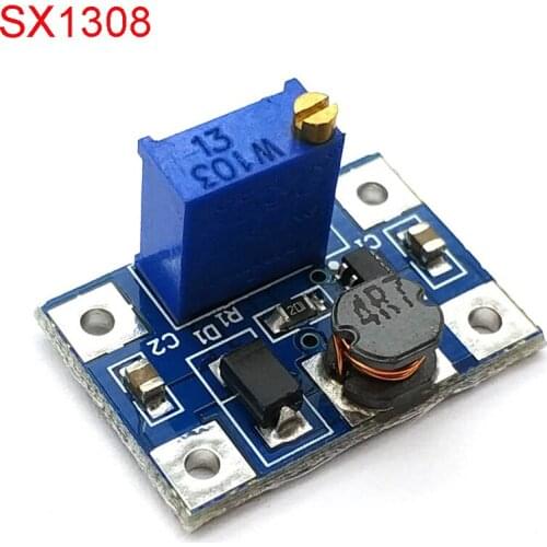 2-24V To 2-28V 2A DC-DC SX1308 Step-UP Adjustable Power Module Step Up Boost Converter For DIY Kit