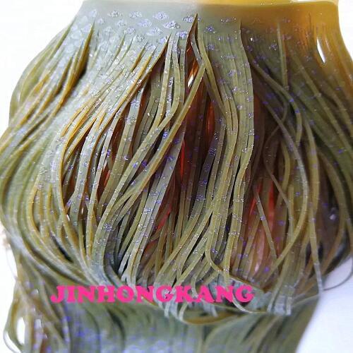 Fishing Lure Silicone Skirt Layers,Silicone Skirt Material for Tackle Craft, DIY Spinner, Rubber Jigs, Buzzbait- 80