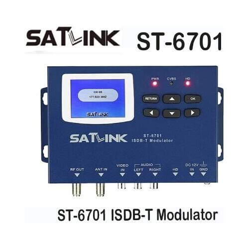 ST-6701 HD1M to ISDB-T modulator 1 Route 1080P AV/ HD1M Input ISDB-T RF output Brazil Japan Argentina encoder modulator