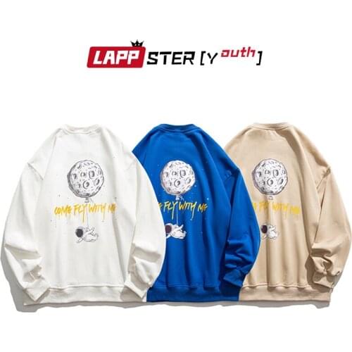 LAPPSTER-Youth Men Harajuku Oversized Y2k Hoodie 2021 Mens Japanese Streetwear Vintage Sweatshirts Male Korean Fashion Hoodies