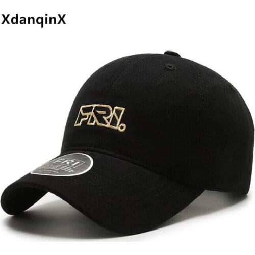 XdanqinX Spring New Trend Cotton Baseball Caps For Men Women Casual Sports Hats Snapback Cap Adjustable Size Couple Tongue Cap