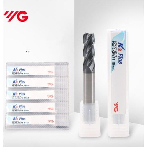 YG-1 HRC55 4F K2 steel stainless steel carbide extension milling cutter D2-D10