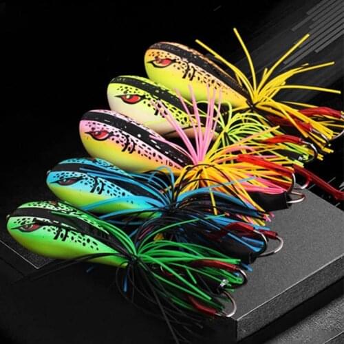 40%HOT5.5cm/9g Frog Fish Head Hard Bait Fishing Lure for Angling