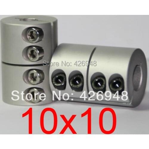 10x10 Rigid clamping screws Solid Coupling for Engraving machine,10mm to 10mm shaft coupler for stepper motor D32 L45