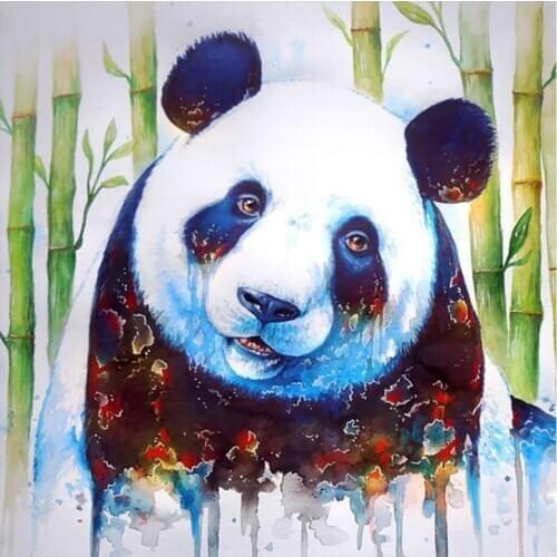 Animal Panda and Bamboo Diamond Painting Round Full Drill Nouveaute DIY Mosaic Embroidery 5D Cross Stitch Home Decor Gifts
