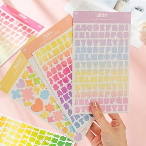 2 Sheets Arts Scrapbookin Diy Sticker Self Adhesive Stickers Life Diary Decoration Stickers Kawaii Planner Scrapbookin Sticker
