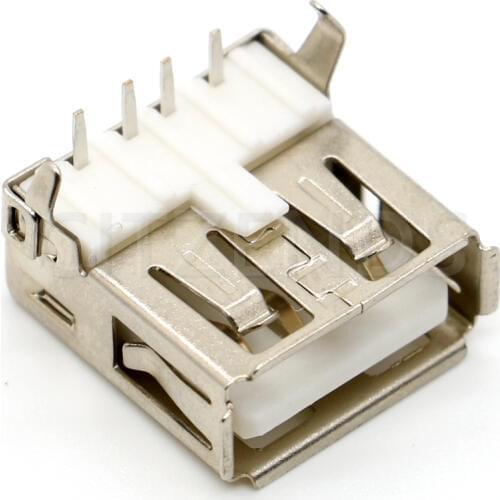 2020 Hot Sale 10Pcs USB Type A Standard Port Female Solder Jacks Connector PCB Socket USB-A type