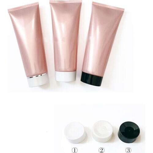 300pcs 200g 200ml Empty Soft Refillable Plastic Lotion Tubes Squeeze Cosmetic Packaging, Cream Tube Screw Lids Bottle Container
