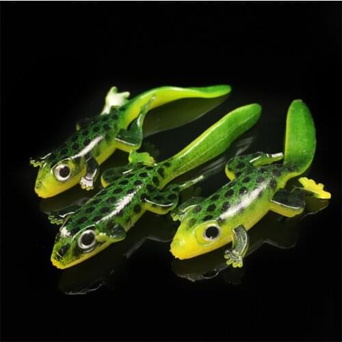 5PCS Lizard Giant salamander Soft Lure for Fishing Artificial Bait Lizard Silicon Baits 7.5cm/3g Accessories Rod Lure