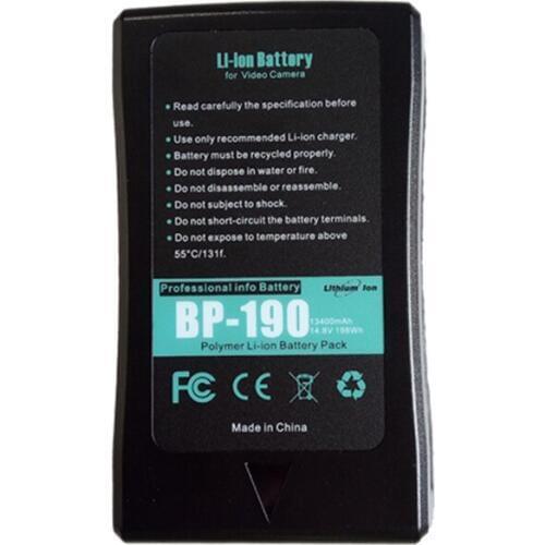 13400mAh for sony BP-190 BP190 Digital camera battery Camcorder HDW-800P PDW-850 DSR-250P DSR-600P DSR-650P