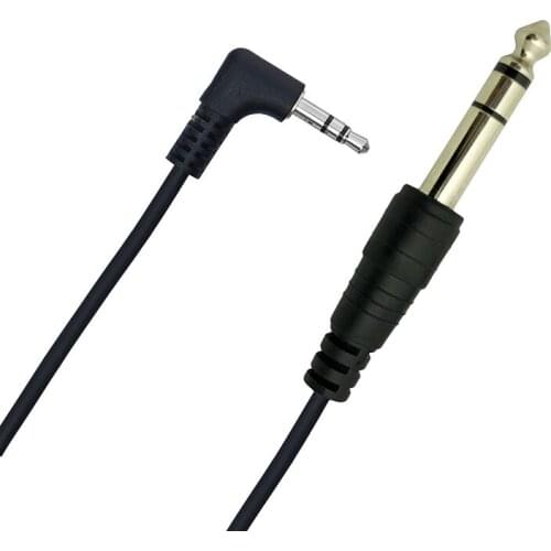 1m 3.5mm to 6.35mm M/M Audio cable for Guitar Mixer Amplifier CD Player Speaker