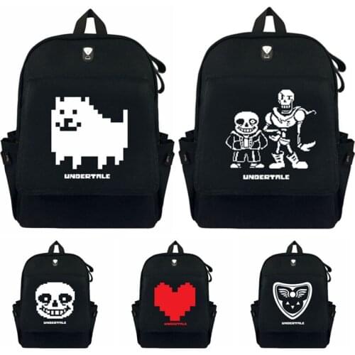 Sans Papyrus Annoying Dog Backpack Student Schoolbag For Teenages Travel Bag Game Mochila Rucksacks Laptop Canvas Backpacks