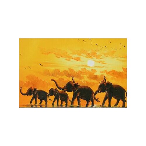 More style Africa Elephant Art Film Print Silk Poster Home Wall Decor 24x36inch
