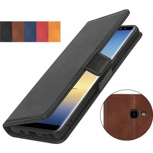Pu leather Fitted Case for Samsung Galaxy J4 Plus J4 Core J415F J410F card holder Wallet Cover Short-buckle phone bag case GG