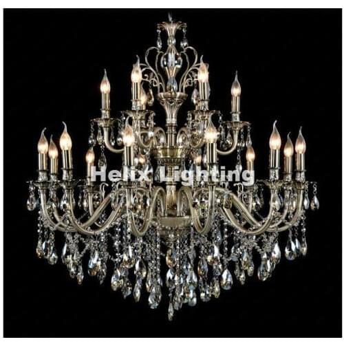 New Arrival European Modern Brass Color Crystal Pendant Lamp Ceiling Lamp Chandelier Dining Room Lighting E14 AC 100% Guaranteed
