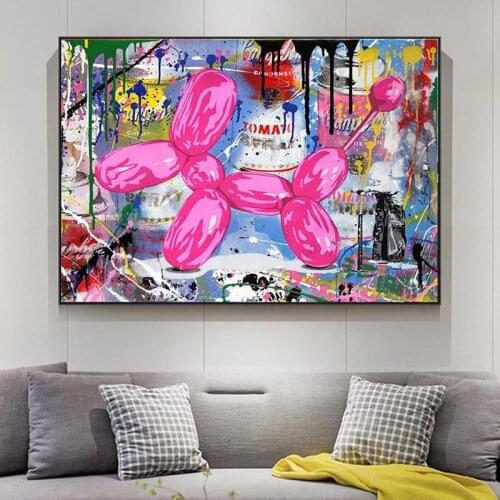Canvas Graffiti Painting Wall Art Pictures Cartoon Prints And Posters Modern Home Decorative For Living Room No Frame