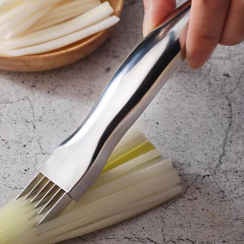 Kitchen Shred Silk Knife Manual Food Chopper Stainless Steel Onion Slicer Kitchen Accessories