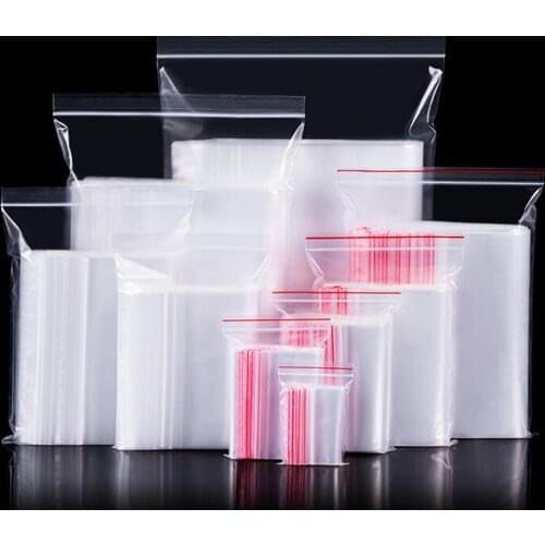 Ziplock bag 200/100 Transparent Self Adhesive Sealed Gift Bag diamond painting Opp Plastic Sachet bead stone storage diy 5d