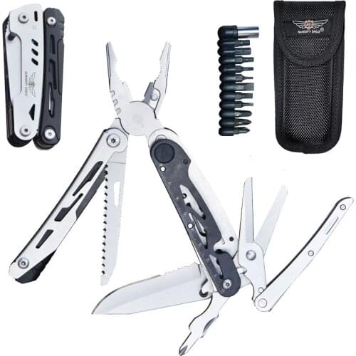 Multitool Pocket Knife Camping Accessories Survival Gear Gifts for Men Dad Husband from Daughter Detachable Folding Scissors