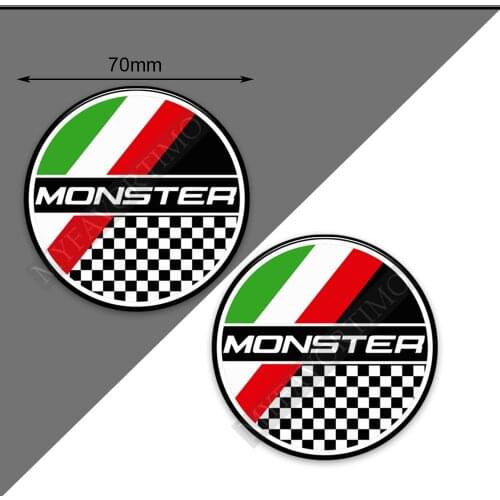 Motorcycle Stickers Tank Pad Protector For Ducati Monster 696 797 821 Stealth 1200 S Fairing Emblem Logo