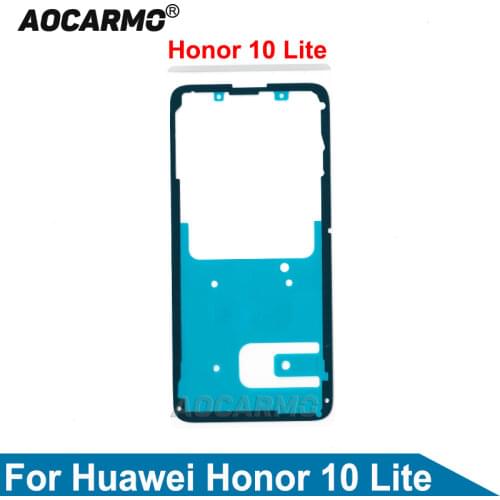 Aocarmo For Huawei Honor 10 Lite Back Cover Adhesive Rear Housing Back Door Sticker