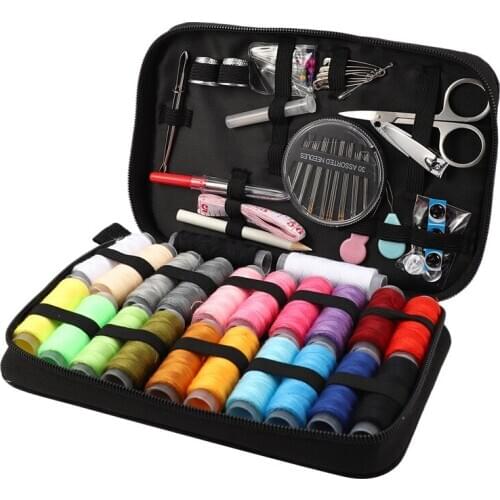 Hot Sewing Kit for Adults,Home, Travel, Sew Repair, - 91Pc Deluxe Mini Sewing Supplies Set with Thread and Needle, Stitch Ripper