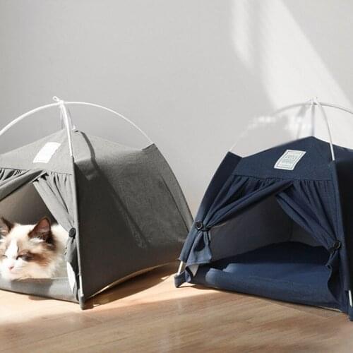 Portable Cat Bed Foldable Pet Tents Waterproof Folding Outdoor Portable Small Dog Tent Cat Tent Cozy Cave House Pet Supplies