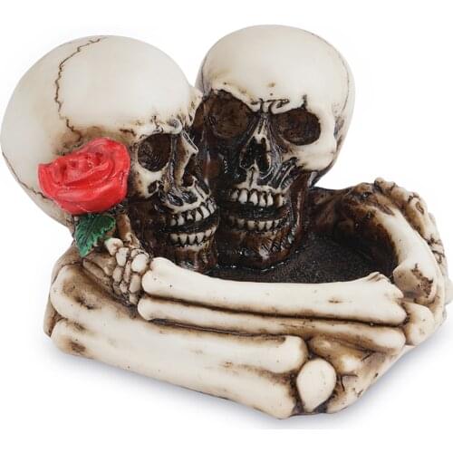 Portable Skull Shape Cigarette Cigar Ashtray Ash Tray Holder Decor Gothic