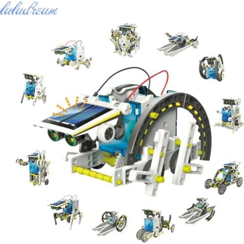 Solar Power Robot Kit DIY Toy Solar Toys Transformation Robot Kit Educational Gift Toys for Children Boy