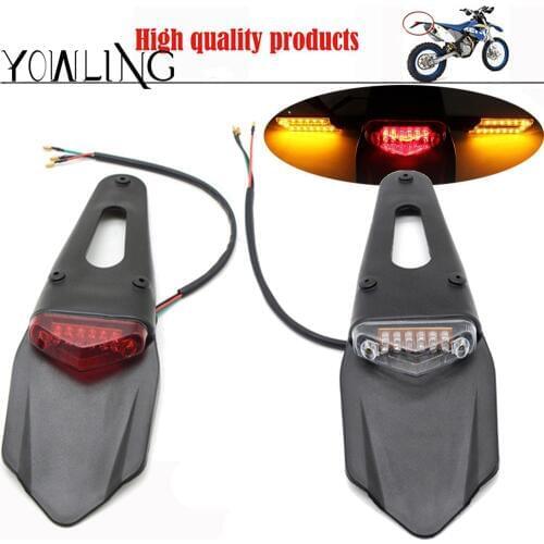 Motorcycle LED Tail Light&Rear Fender Stop Enduro taillight MX Trail Supermoto FOR YAMAHA HONDA CR EXC WRF 250 400 426 450