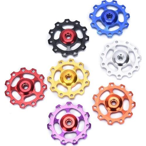 Aluminum Alloy MTB Bicycle Rear Derailleur Pulley Jockey Wheel Road Bike Guide Roller Idler Part Cycling Accessory