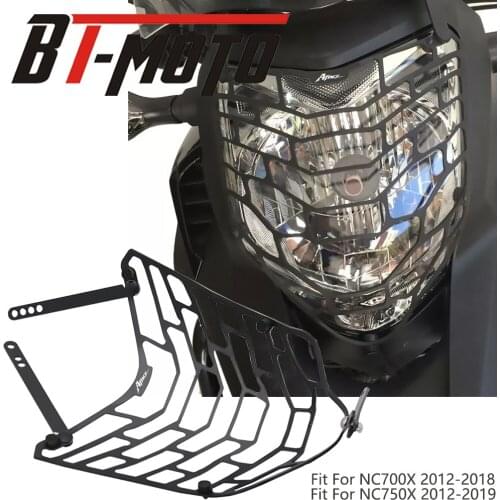 Fit For Honda NC750X NC700X 2012-2018 2019 NC750 NC700 X Motorcycle Headlight Guard Black Grid Headlamp Grille Protective Cover
