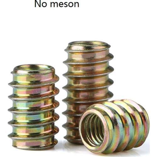 Iron inner and outer teeth nut solid wood furniture nut with embedded nut lock nut M6 M8*10 13 15 18 20 25