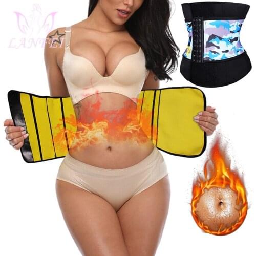 LANFEI Slimming Waist Trainer Girdle Body Shaper Thermo Neoprene Belts Womens Tight Waist Cincher Sweat Modeling Band Underwear