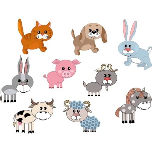 Animal Elephant Sheep Metal steel Cutting Dies Stencil for DIY Scrapbooking Embossing Cards paper cards photo album Crafts New